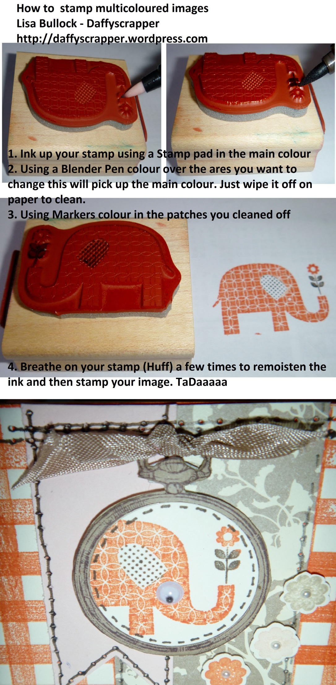 How to stamp mulicoloured images